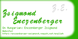 zsigmond enczenberger business card